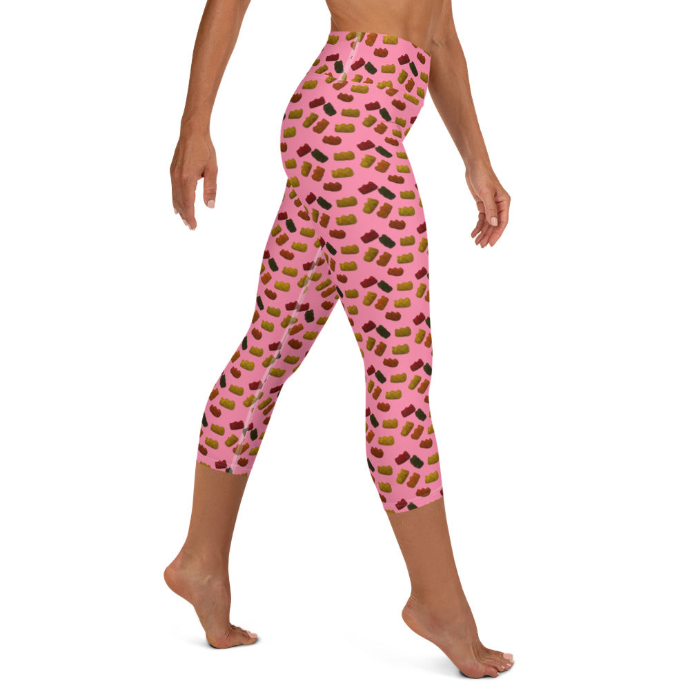 Gummy bears - Yoga Capri Leggings - Pink