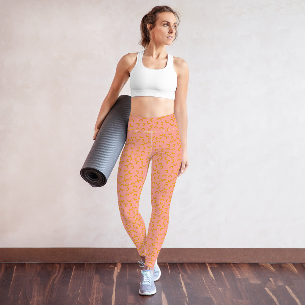 Cheezy doodels - Yoga Leggings pink