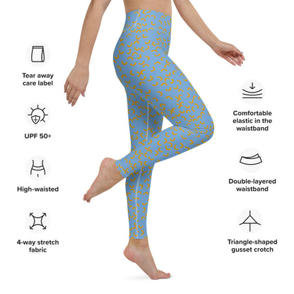 Cheezy doodels - Yoga Leggings blue