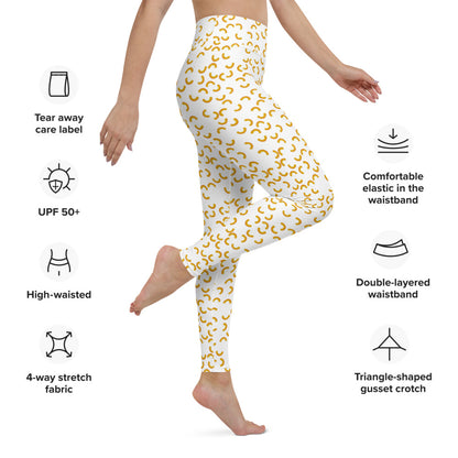 Cheezy doodels - Yoga Leggings white