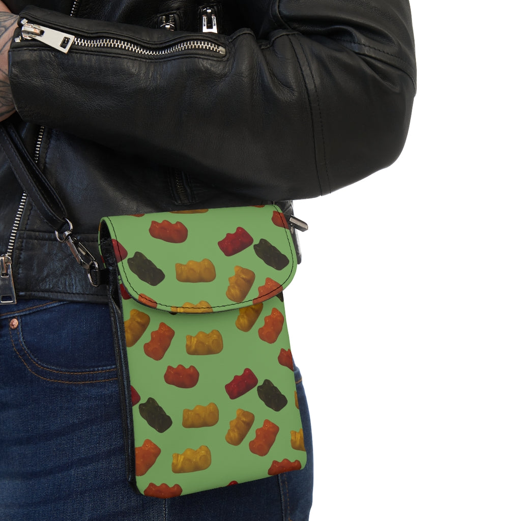 Gummy Bears - Small Cell Phone Wallet - Green
