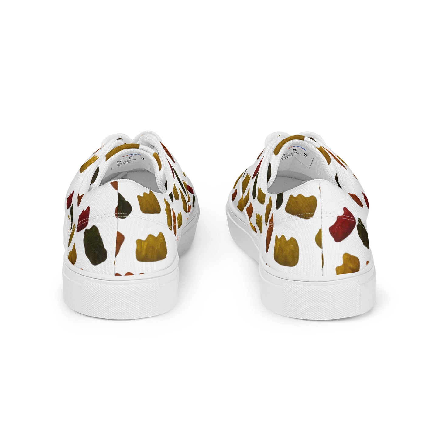 Gummy Bears - Men’s lace-up canvas shoes - White