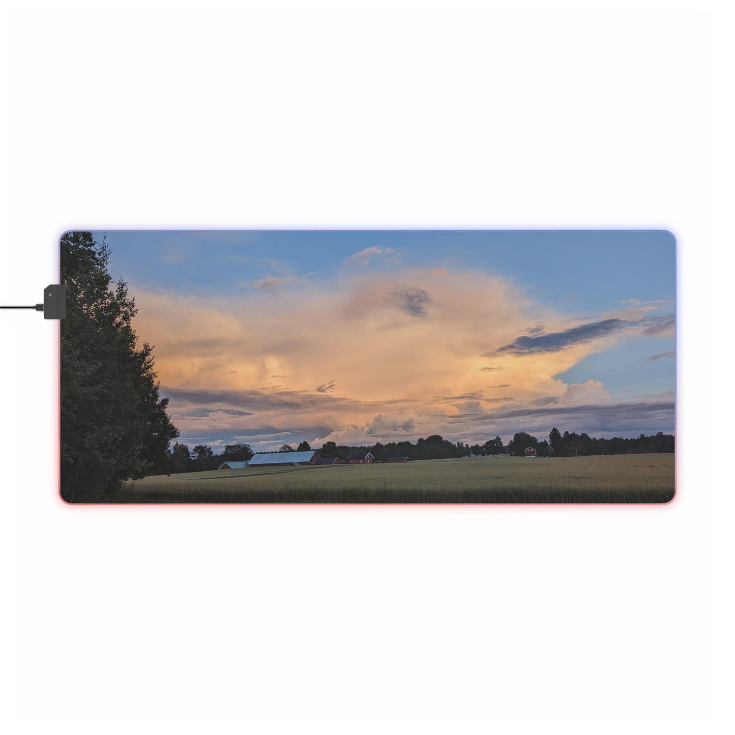 Norway - Countryside - LED Gaming Mouse Pad