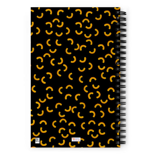 Cheezy doodles - Spiral notebook dotted black