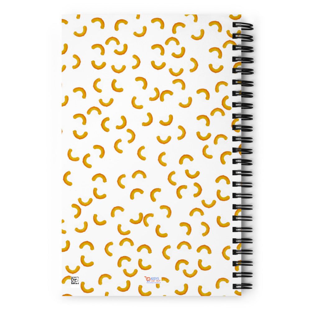 Cheezy doodles - Spiral notebook dotted white