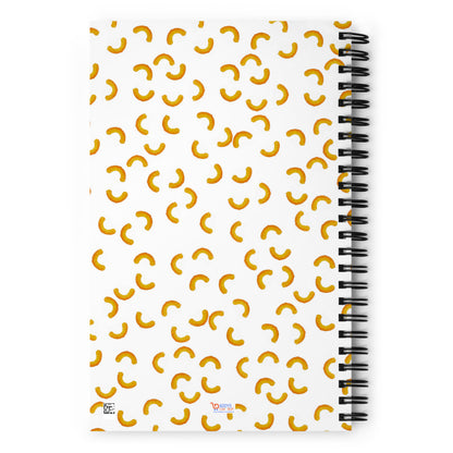 Cheezy doodles - Spiral notebook dotted white