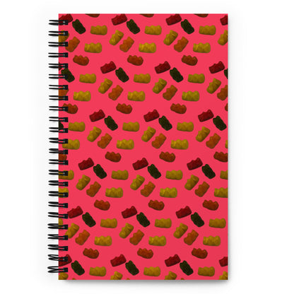 Gummy Bears -  Spiral notebook - red