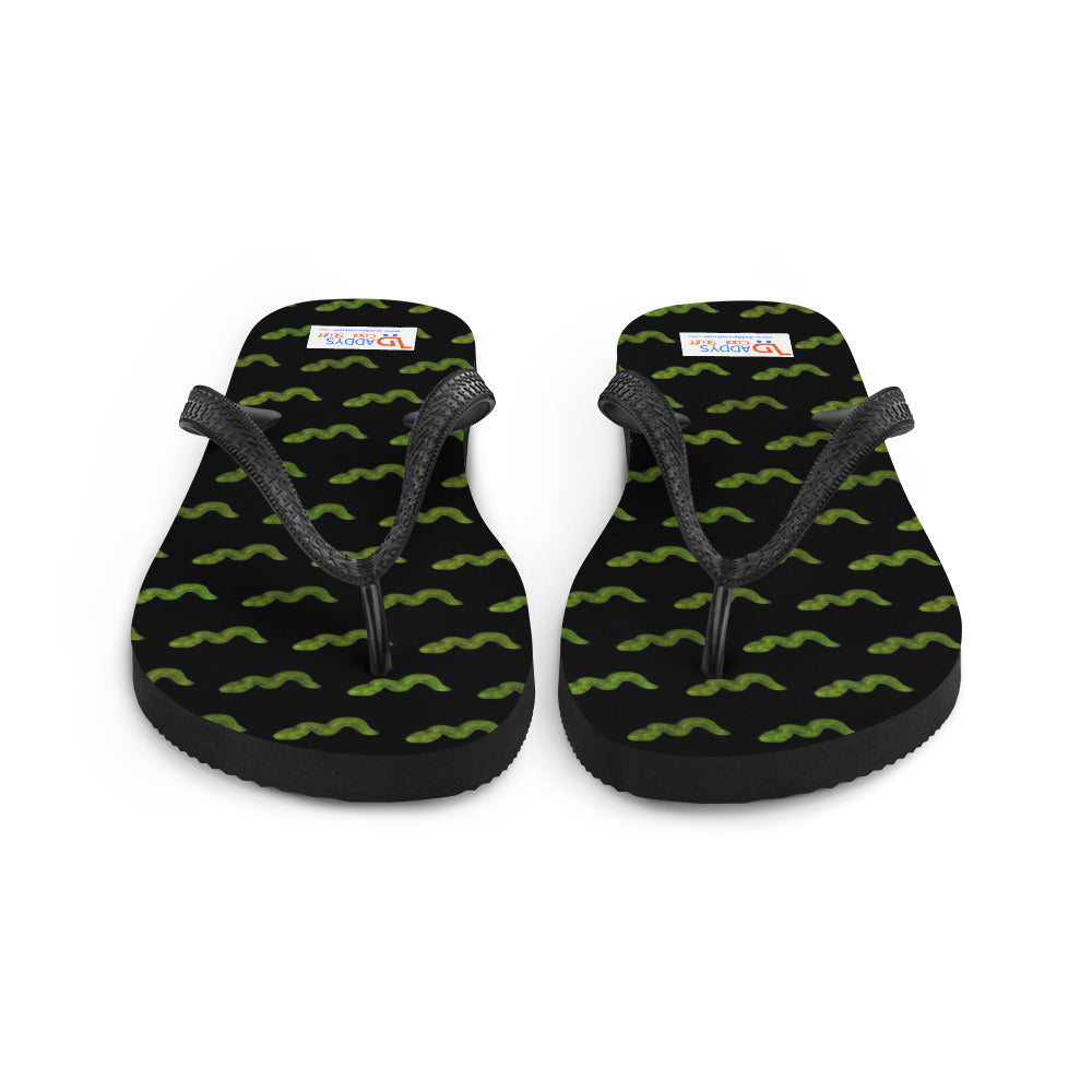 Green Snake - Flip-Flops - Black