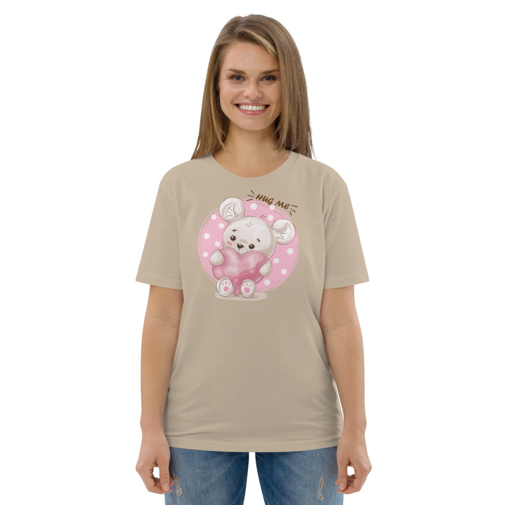 Hug Me Teddybear - Unisex organic cotton t-shirt