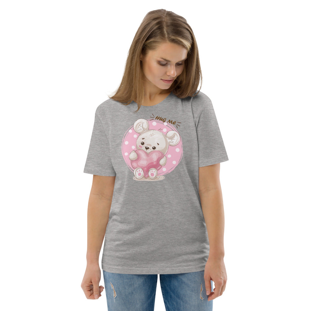 Hug Me Teddybear - Unisex organic cotton t-shirt