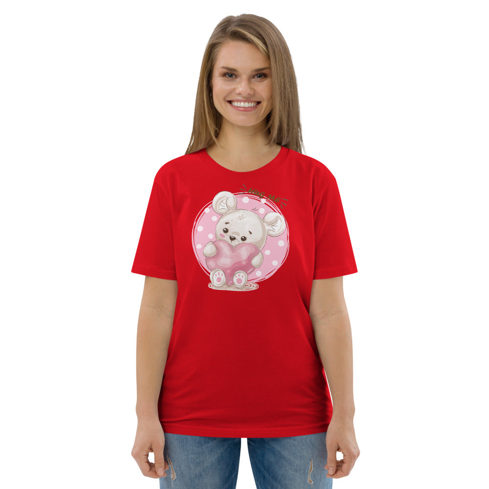 Hug Me Teddybear - Unisex organic cotton t-shirt