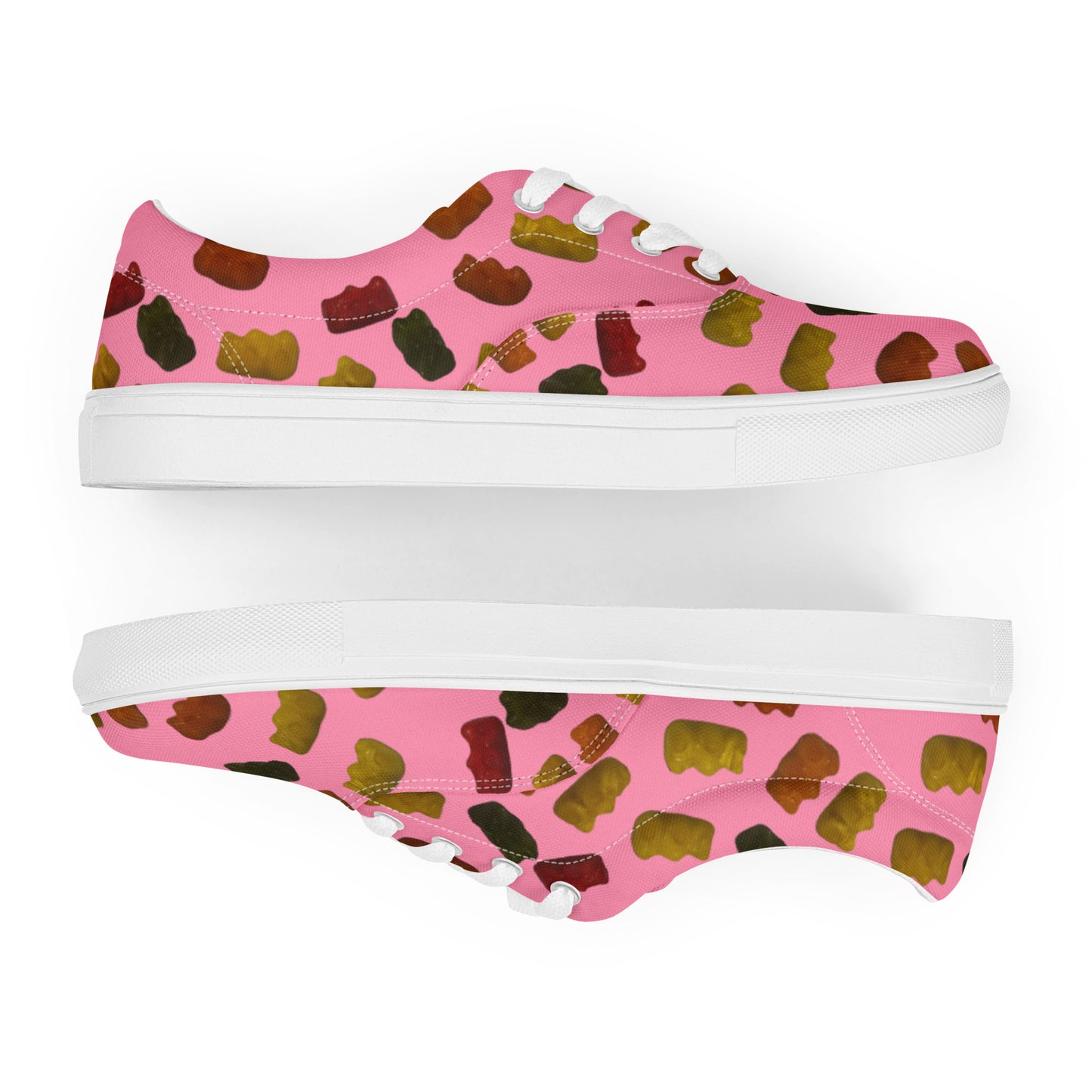 Gummy Bears - Women’s lace-up canvas shoes - Pink
