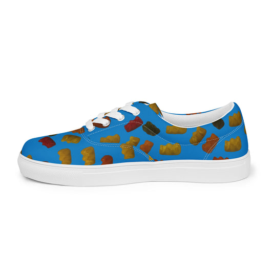 Gummy Bears - Women’s lace-up canvas shoes - Blue