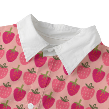 All-Over Print Women's Long Shirt |115GSM Cotton poplin
