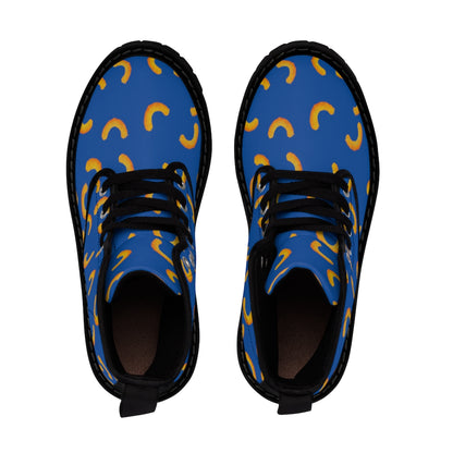 Cheezy Doodles - Womens Canvas Boots Blue