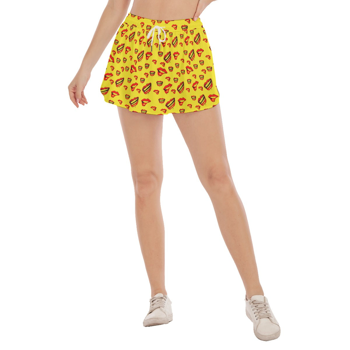 Red Lips - Women's Skorts