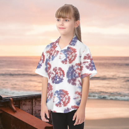 Kid's Hawaiian Vacation Shirt - Tide dye