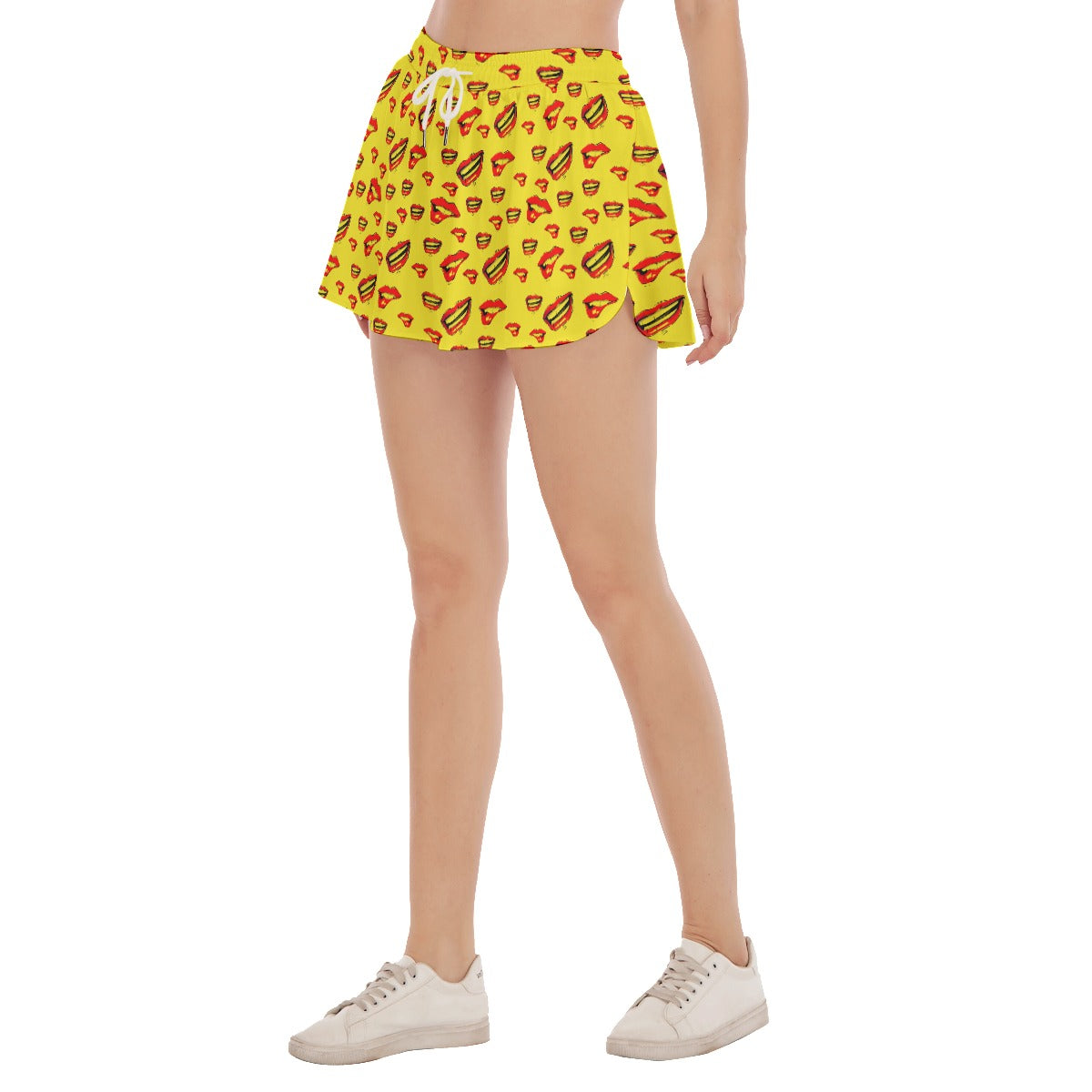 Red Lips - Women's Skorts