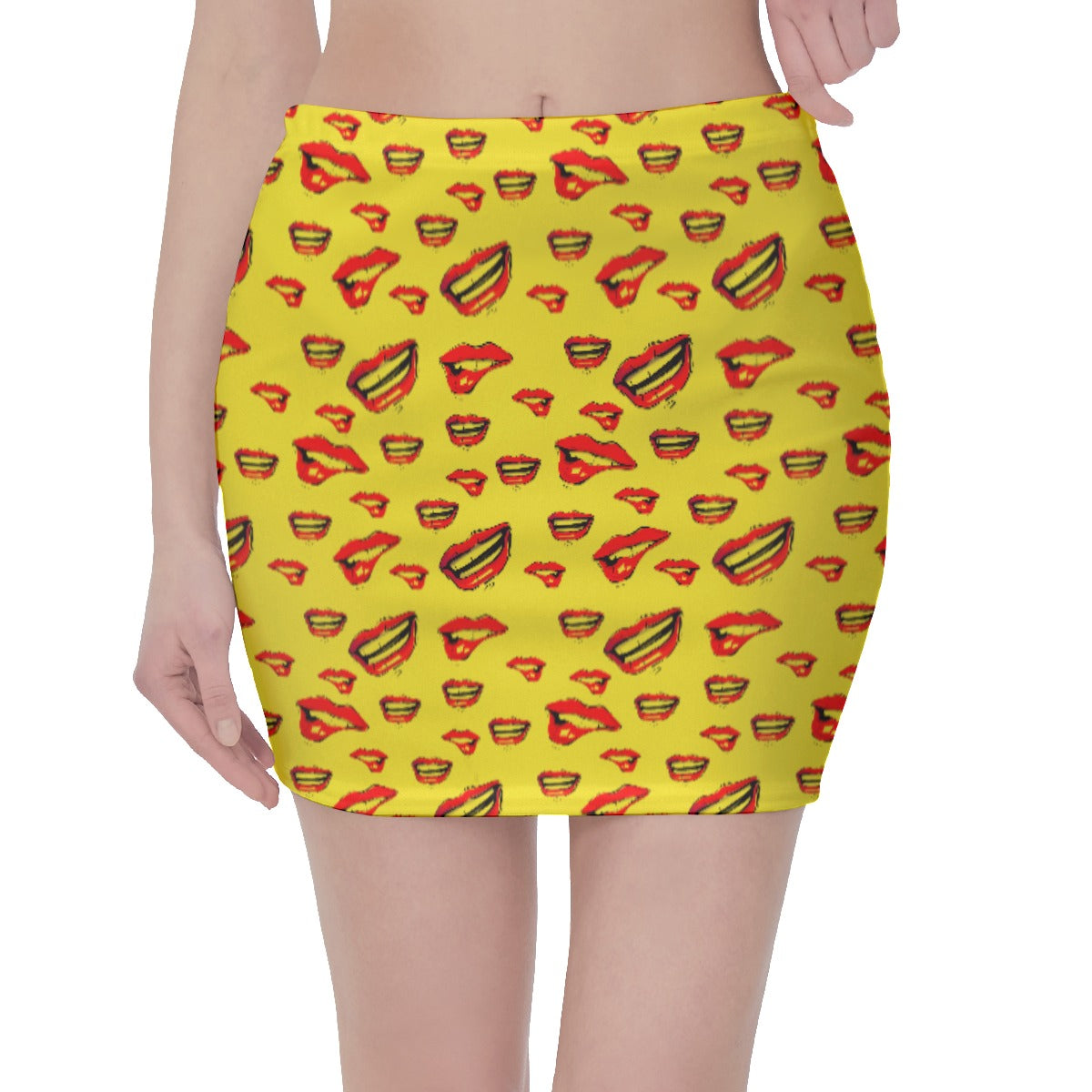 Red Lips - Hip Skirt