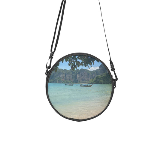 Thailand Island Beach - Round Satchel Bags