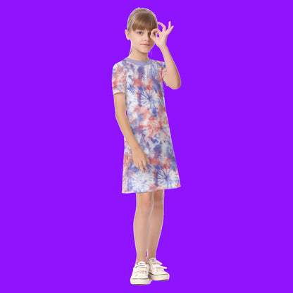 Short Sleeve Dress - Tie dye