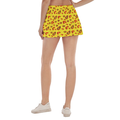 Red Lips - Women's Skorts