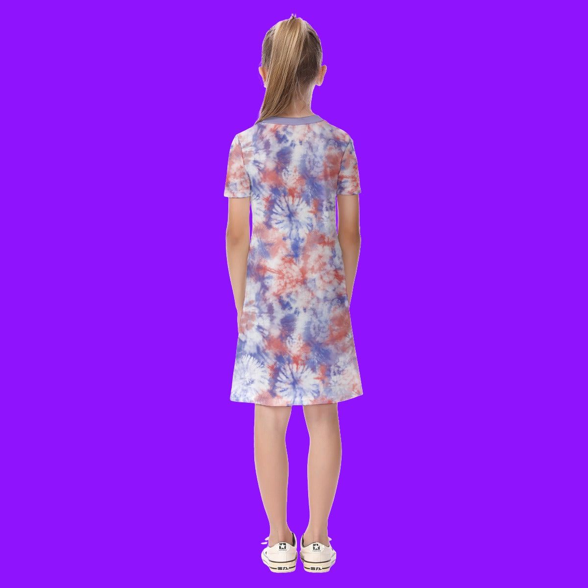 Short Sleeve Dress - Tie dye