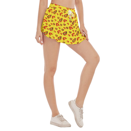 Red Lips - Women's Skorts