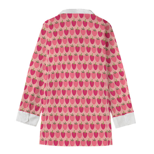 Strawberry -  Long Shirt - Cotton poplin