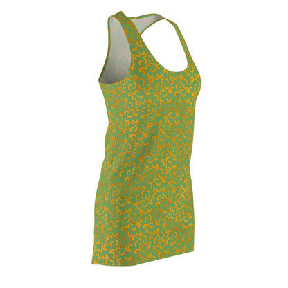 Cheezy doodles - Women's Racerback Dress - Green