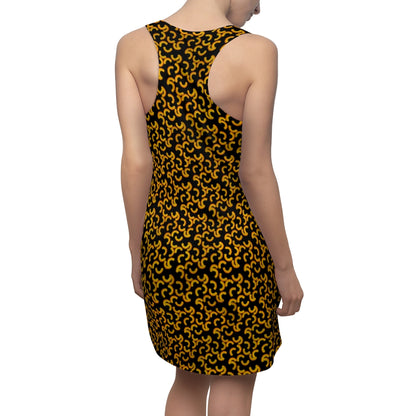 Cheezy doodles - Women's Racerback Dress - Black