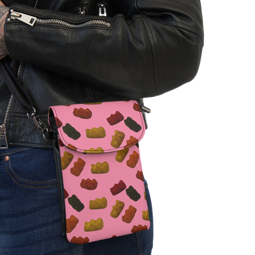Gummy Bears - Small Cell Phone Wallet - Pink