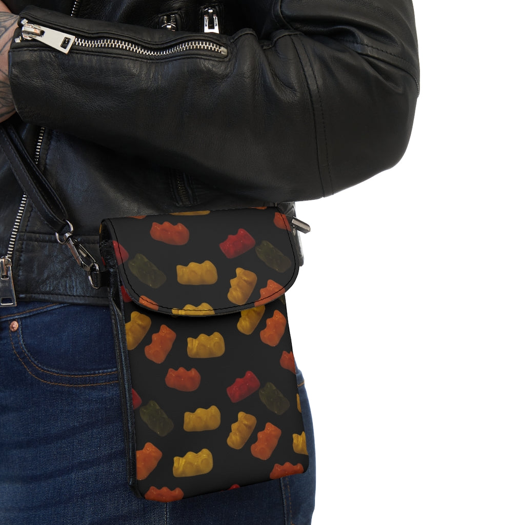 Gummy Bears - Small Cell Phone Wallet - Black