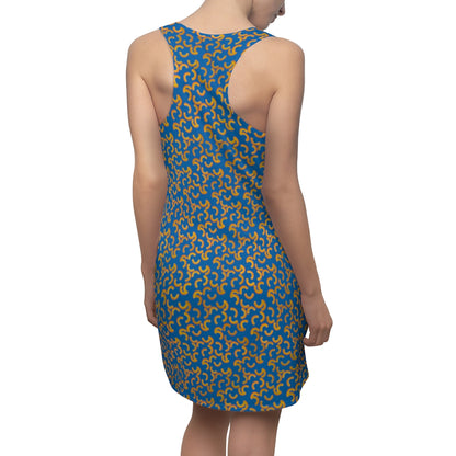 Cheezy doodles - Women's Racerback Dress - Blue