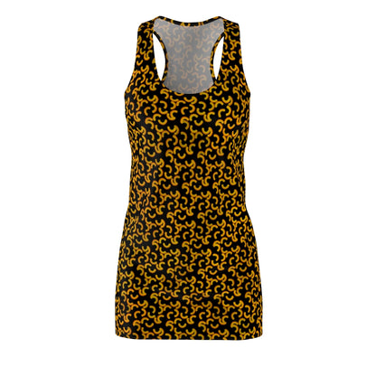 Cheezy doodles - Women's Racerback Dress - Black