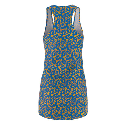 Cheezy doodles - Women's Racerback Dress - Blue