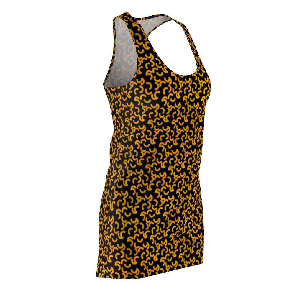 Cheezy doodles - Women's Racerback Dress - Black