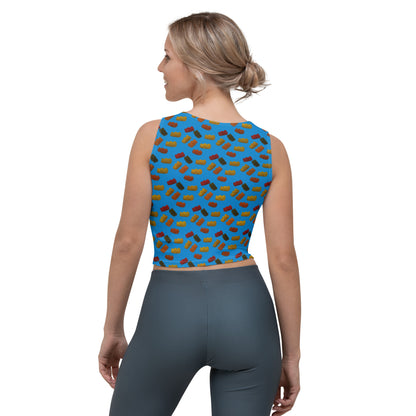 Gummy Bears - Crop Top - Blue
