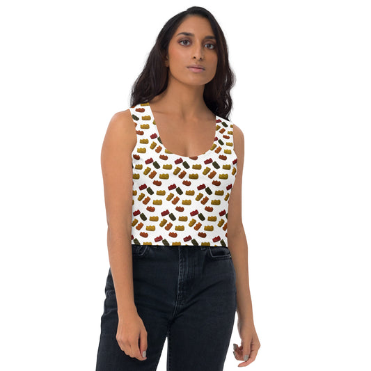 Gummy Bears - Crop Top - White