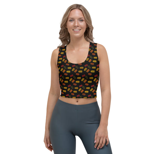 Gummy Bears - Crop Top - Black