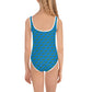 Green Snake - Kids Swimsuit Blue