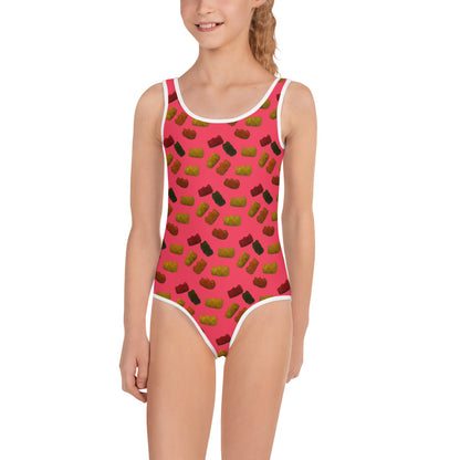 Gummy Bears - Kids Swimsuit - Red