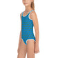 Green Snake - Kids Swimsuit Blue