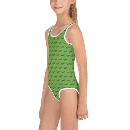 Green Snake - Kids Swimsuit Green