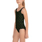 Green Snake - Kids Swimsuit Black