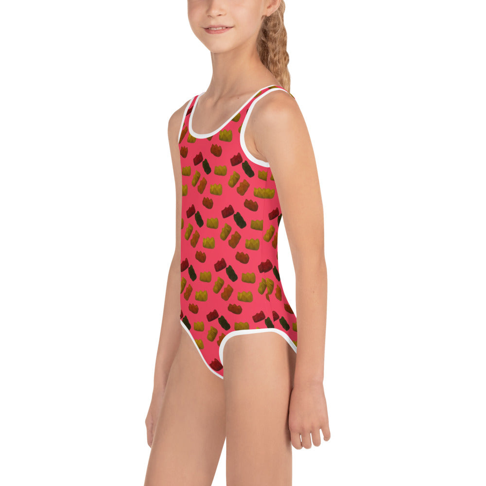 Gummy Bears - Kids Swimsuit - Red