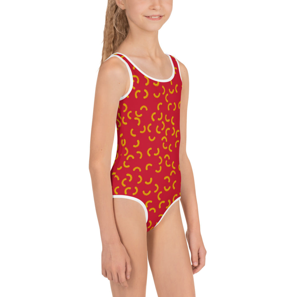 Cheezy Doodles - Kids Swimsuit red