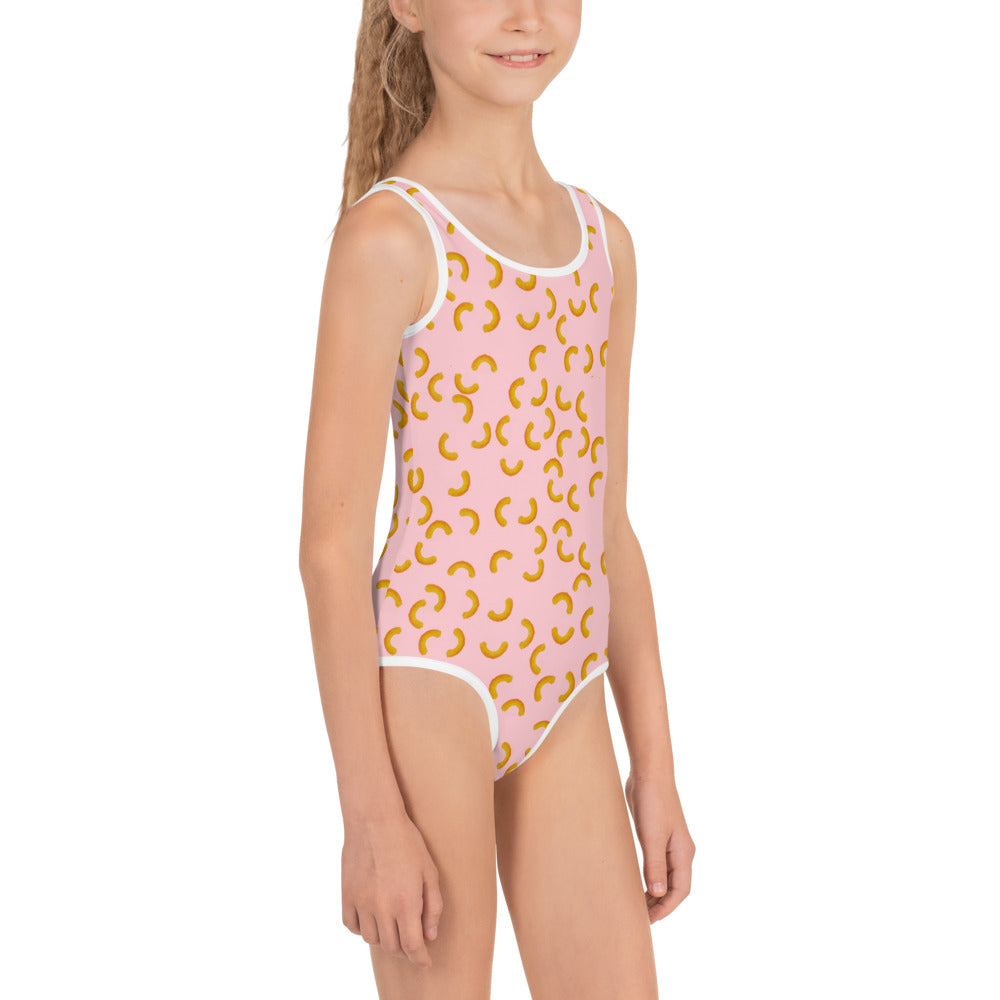 Cheezy Doodles - Kids Swimsuit pink