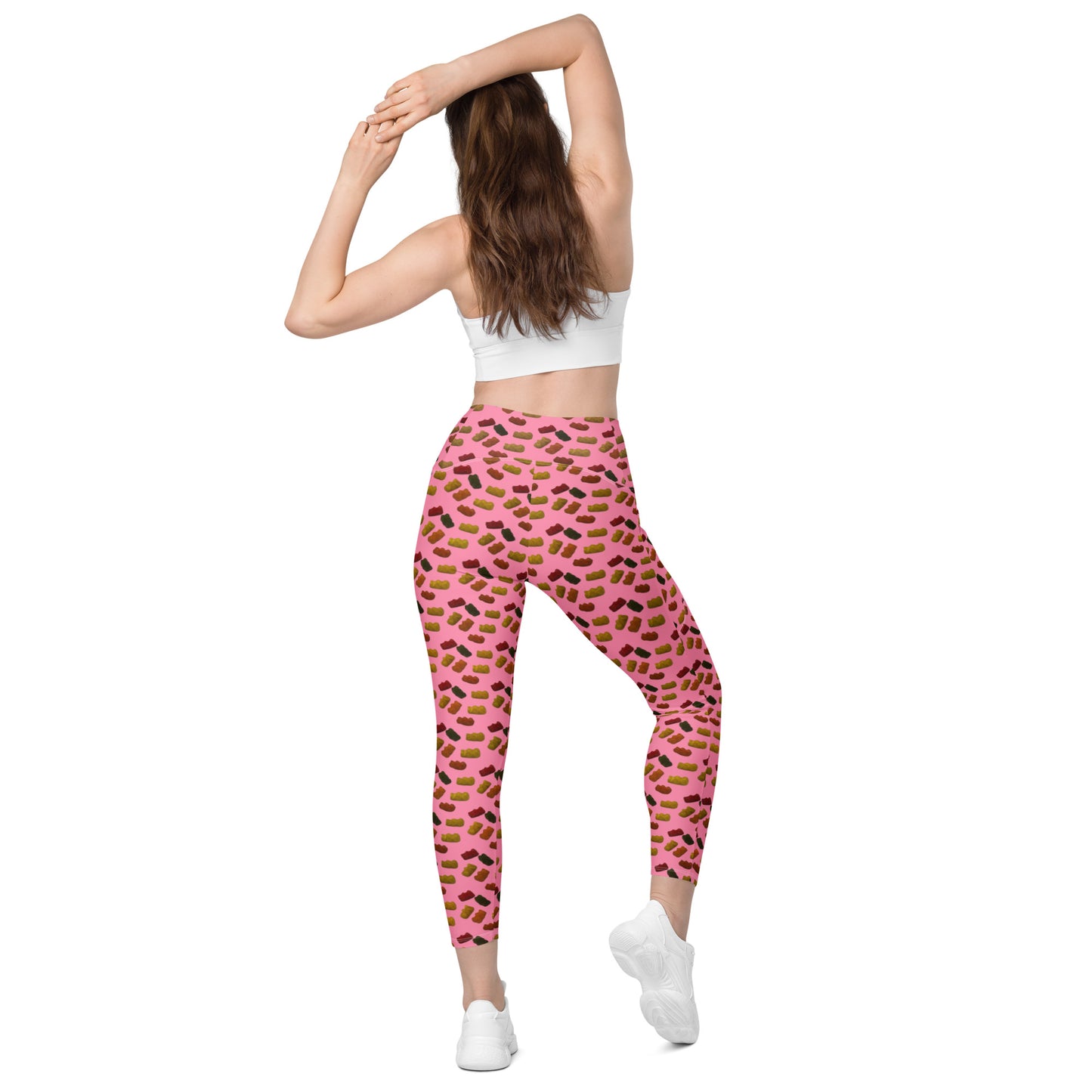 Gummy Bears - Leggings with pockets - Pink