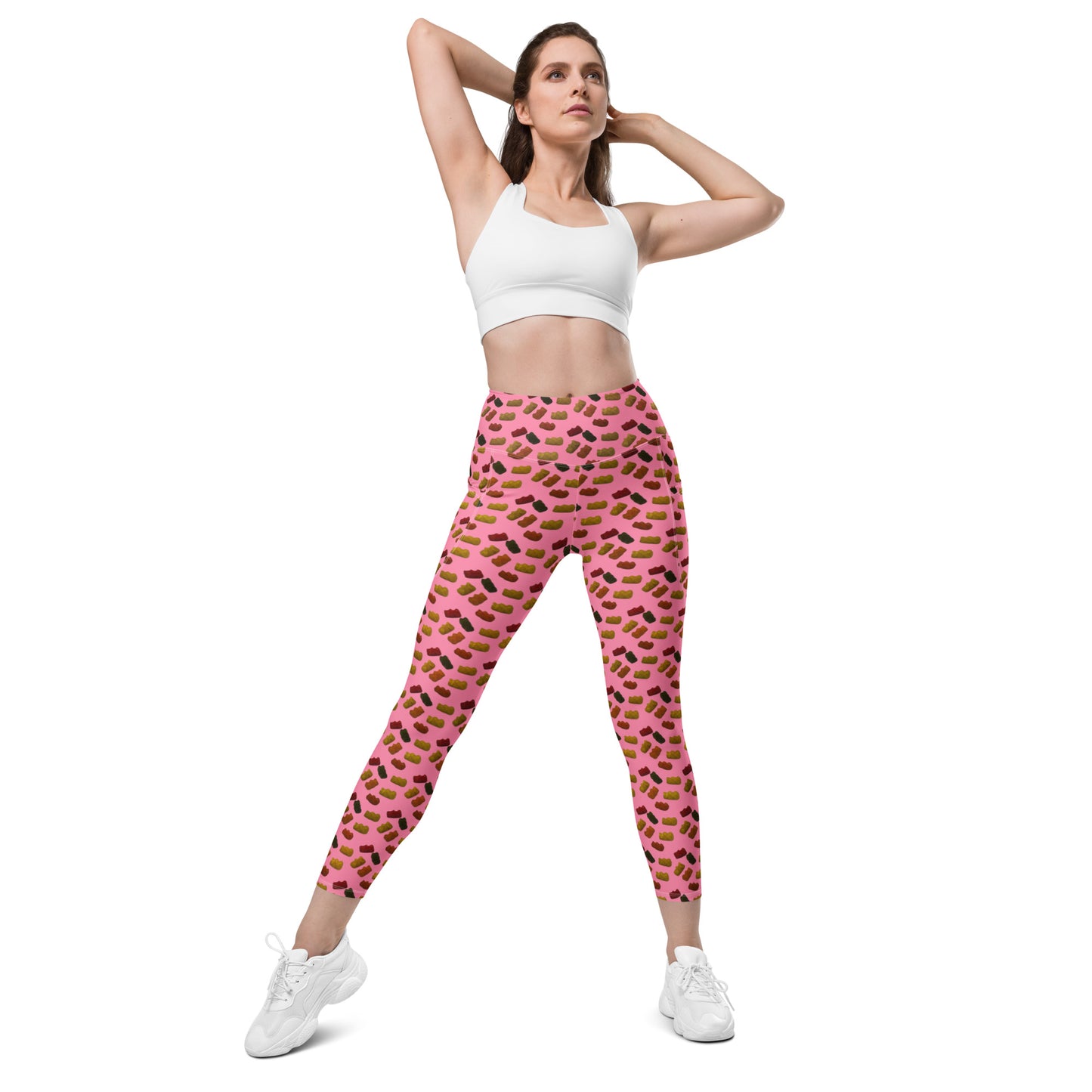 Gummy Bears - Leggings with pockets - Pink